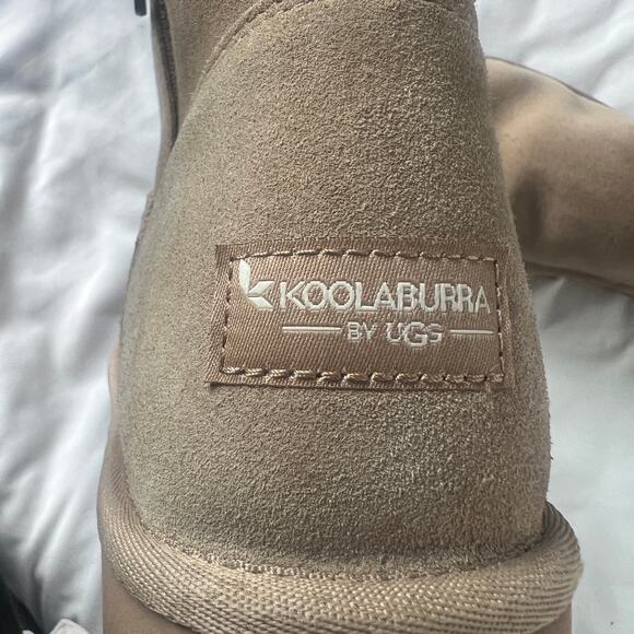 Koolaburra by UGG Women’s Size 10 Brown Suede Faux Fur Winter Boots Zip Up - Picture 8 of 9